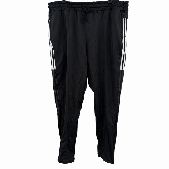 adidas Other - Adidas 3-Stripes‎ Black/White Cuffed Pants Men's 2XL (HG2064) Drawstring NWT